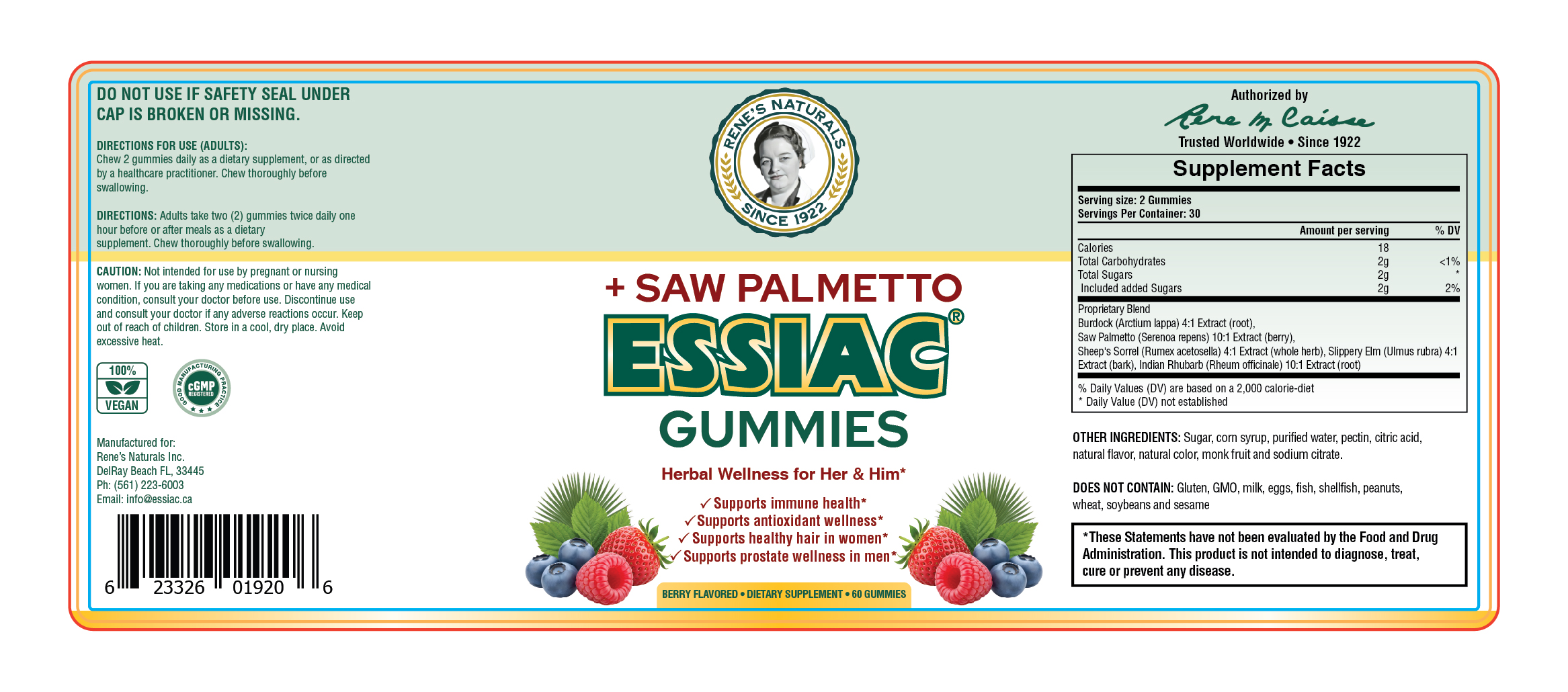 ESSIAC Label Design